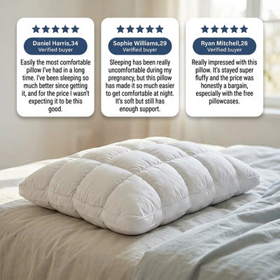 SnuggleSleep Marshmallow Puffy Pillow